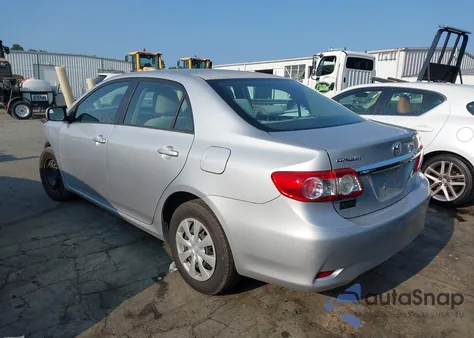 2011 Toyota Corolla Le из США, поврежденный, VIN 2T1BU4EE9BC560102